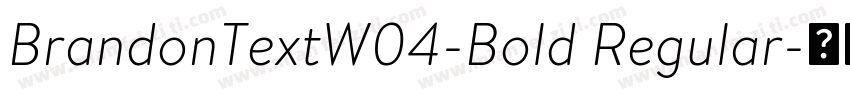 BrandonTextW04-Bold Regular字体转换